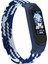 Xiaomi Mi Band 5/4/3-Mavi/beyaz Için Elastik Naylon Bileklik Saat Kayışı [boyut: M] (Yurt Dışından) 2