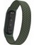 Xiaomi Mi Band 5/4/3 Için Elastik Naylon Bileklik Saat Kayışı [boyut: M] - Koyu Yeşil (Yurt Dışından) 1