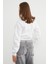 3 Iplik Ayıcık Nakışlı Crop Sweatshirt 6