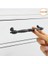Mobilya 160 mm Siyah Mutfak Dolabı Çekmece Dolap Kapak Kulpu Düz Metal Kulp Kulbu Kulpları 5