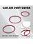 Mercedes Için 7 Adet Kırmızı Dış Klima Havalandırma Çıkış Halkası Kapağı Döşemesi (Yurt Dışından) 4