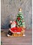 Noel Baba Tasarımlı Işıklı Biblo - Çam Ağacı Detaylı Noel Dekoru | Yılbaşı Hediyelik Süs 2
