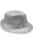 Gümüş Payetli Fötr Şapka Yetişkin Boy 1