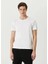 Unisex Basic Bisiklet Yaka Regular T-Shirt - Beyaz 3
