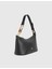 Roomy Hakiki Floter Deri Siyah Kadın Omuz Çantası 1
