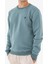 Erkek Açık Mavi Sweatshirt Bisiklet Yaka Rahat Kalıp 3 Iplik Şardonlu 1