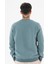 Erkek Açık Mavi Sweatshirt Bisiklet Yaka Rahat Kalıp 3 Iplik Şardonlu 6