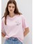 Morning Calls Baskılı Pembe Tişört 1613379-71007 2