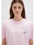 Morning Calls Baskılı Pembe Tişört 1613379-71007 7