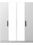 Sardes 4 Kapaklı Aynalı Gardırop Beyaz 1