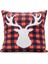 Plaid Deer Dolgulu Kırlent 1