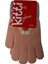 Spteks Kitti 4-8 Yaş Kız Çocuk Açık Pembe Renk Çiçek Desenli Örme Kışlık Eldiven 2