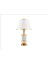 Elita Seramik Abajur Beyaz / Gold 1