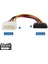 4-Pin Molex Erkek - 15-Pin Sata Güç Dönüştürücü Kablo (20 Cm) 2