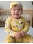 Erkek-Kız Bebek Omuz Genişletmeli Çıtçıtlı Body Pijama Bere Takımı, %100 Pamuk , Modern Tasarım 1