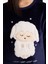 Kız Çocuk Pijama Takımı Pelüş Baskılı Uzun Kollu Üst Desenli Uzun Alt D1083A825WN 4