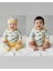 Erkek-Kız Bebek Omuz Genişletmeli Çıtçıtlı Body Pijama Bere Takımı, %100 Pamuk , Modern Tasarım 1