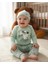 Erkek-Kız Bebek Omuz Genişletmeli Çıtçıtlı Body Pijama Bere Takımı, %100 Pamuk , Modern Tasarım 1