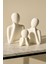 Soyut Aile Heykeli Seti – El Yapımı Modern Biblo | 2, 3, 4 Çocuklu Aile Figürleri | Minimalist Dekoratif Aksesuar 5