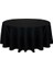 Duck Keten Yuvarlak Masa Örtüsü – Dayanıklı ve Dökümlü Kumaş Siyah 1