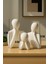 El Yapımı Soyut Aile Figürü Seti – Modern Minimalist 3 Parça Dekoratif Aile Heykeli 3