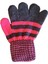 Çocuk Eldiveni Fuşya Siyah Bebe Eldiven 1-4 Yaş 2