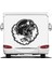 Kasklı Kızgınkuru Kafa Sticker - Araba Oto Motosiklet Karavan Sticker 00015 5