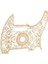Kolay Kurulum Performans Aksesuarlarıyla Şık Telecaster Için Gitar Pickguard (GQ233 Beyaz Oymalı) 5