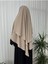 Iki Katlı Hazır Sufle Esarp Medine Ipegi Hac ve Umre Için Uygundur Bej Jilbab,abaya,hijab ) 4