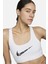 Dri-Fit Swoosh Graphic Light Support Bra Kadın Spor Bra Beyaz 1