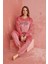 Calia 8701 Uzun Kollu Kadife Battal Beden Kadın Pijama Takımı 1