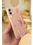 iPhone 11 Uyumlu Pembe Kelebek Desenli Silikon Darbe Emici Klasik Korumalı Rubber Kılıf 277 3