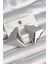 Pirinç Gümüş Renk 3D Üçgen Model Kadın Küpe - TJ-BKP10230 1