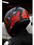 Rapid 2 Xtreet Mat Siyah-Kırmızı Kask Mikrometrik Bağlantı Kayışı ile 1300 Gr Polikarbonat 8