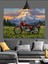Motorsiklet ve Dağ Manzarası Dekoratif Kanvas - Mdf Ahşap Tablo 1