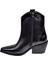 Kısa Western Kadın Topuklu Bot SMS-58151 Siyah 3