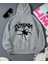 Punıx Büyük Beden Özel Üretim Kapüşonlu Scream Spider Sırt Baskılı %100 Pamuk Oversize Erkek Sweatshırt 1