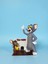 Tom ve Jerry Figür Seti | Ikonik Kedi Fare Karakterleri Koleksiyonluk Dekoratif Biblo Heykel 1