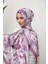 Floral Akrilik Desenli Dijital Soft Şal 1