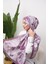 Floral Akrilik Desenli Dijital Soft Şal 4