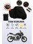 Siyah Arka Çanta Uyumlu Honda Cb 650 F Uyumlu Motosiklet Brandası, Koruyucu Örtü 1