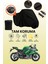 Siyah Arka Çanta Uyumlu Kawasaki Z 300 Uyumlu Motosiklet Brandası, Koruyucu Örtü 1