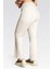 Tolga Saraçoğlu Kadın Yumuşak Tuşeli Modal Kumaş Örme Pantolon 30307 Ekru 4