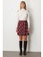 Kadın Pilise Detaylı Mini Etek 2049 Bordo 1