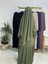 Ferace & Abaya Sufle Eşarp ve Iki Kat Büzgülü Elbise Takım.hijab .hac ve Umre Için Uygundur Yeşil 6