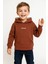 Erkek Çocuk %100 Pamuk Uzun Kollu Kapüşonlu Baskılı Sweatshirt - Çocuk Giyim 1