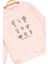 Kız Çocuk Sweatshirt Pembe Uzun Kollu Çiçek Desenli Çocuk Sweat 4