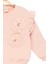 Kız Çocuk Sweatshirt Şardonlu Kumaş Pembe Uzun Kollu Çiçek Desenli Çocuk Sweat 2