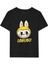 Kız Labubu Çocuk Baskılı T-Shirt - Siyah 1