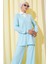 Gömlek Yaka Fitilli Salaş Ikili Takım Buz Mavisi 2